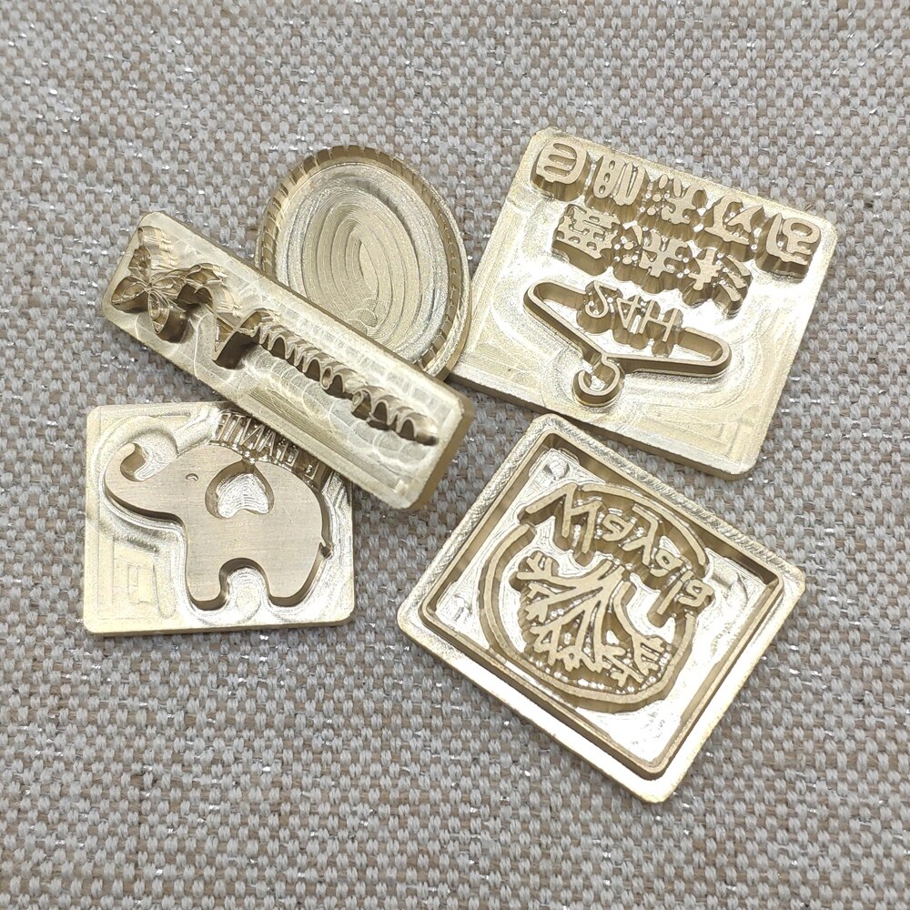 Custom Embossing Leather stamping foil Copper Mold for leather stamps letters Set of Steel Impact Stamps