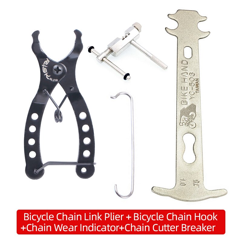 Mini Bike Chain Quick Link Tool Met Haak Fietsketting Quick Link Cutter Breaker Wear Indicator Fiets Tool Kit Accessoires: Plier Set B