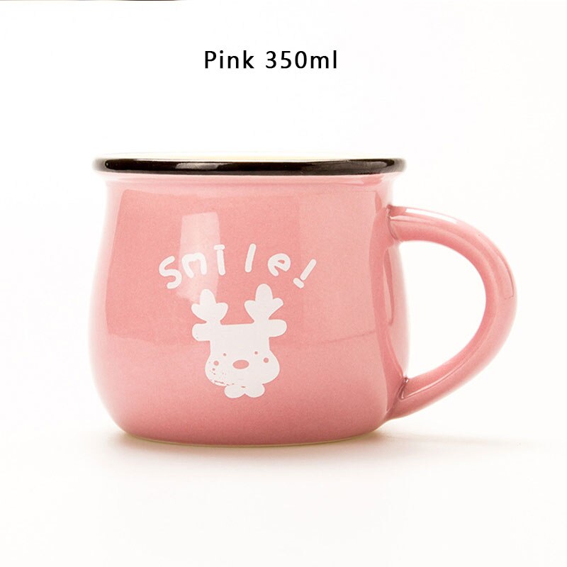 Zakka Retro Ceramic Cups and Mugs Travel Coffee Mug Enamel Breakfast Milk Tea Cups Simple and Mugs Kitchen Tool: 13