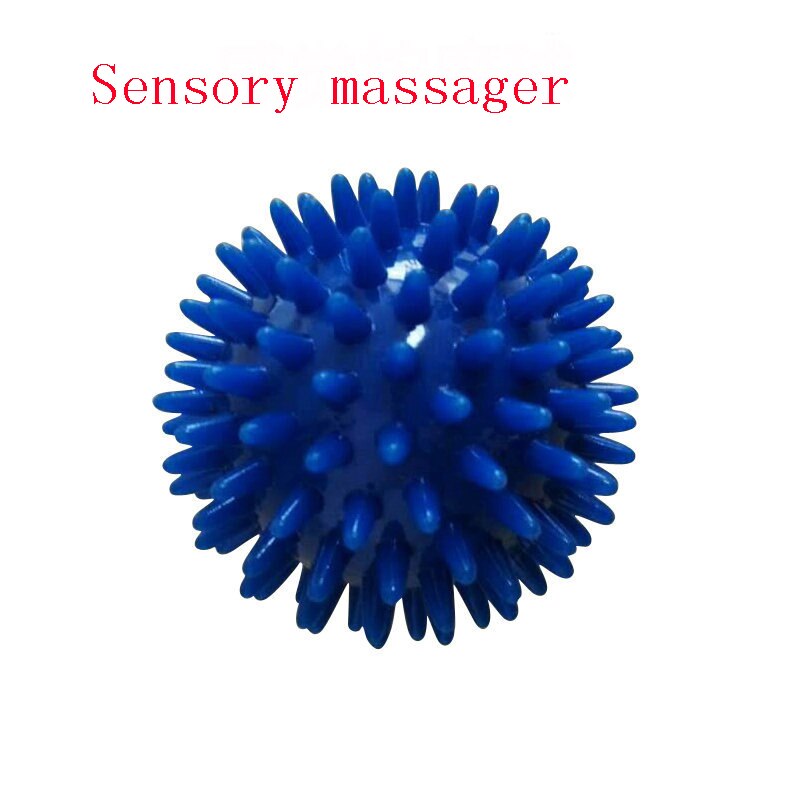 Rehabilitation Training Spiked Balls Stimulate Hand Muscle Finger Action Recovery Feel Massage Ball Older Health Care Blue