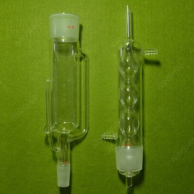 Glass Soxhlet Extractor,500ml,24/40,Allihn Condenser & Body,Lab Glassware Kit