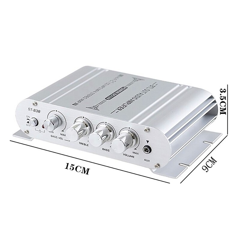 12V 400 wat 2. 1-kanałowy samochodowy sprzęt audio wzmacniacz stereofoniczny głośnik klasa mocy A / B wzmacniacz