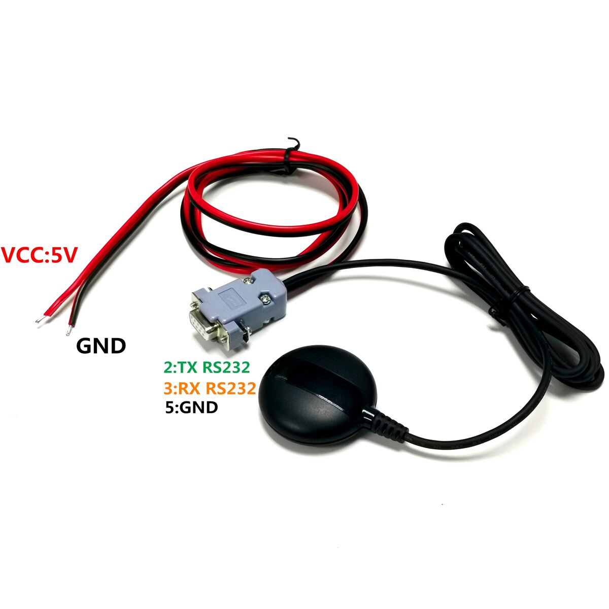 9600bps,NMEA-0183 ,5.0V RS-232 Level DB9 female connector RS232 GPS GLONASS receiver,protocol RS232,4M FLASH TOPGNSS
