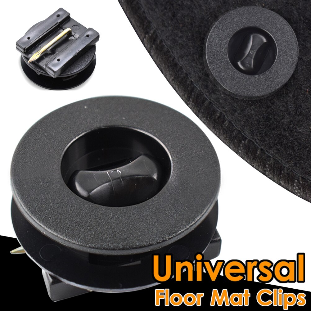 Universele auto vloermatten bevestiging draaisluiting clips tapijtbevestigingsklemmen gespen haken vloerhouders mouwen 10x auto accessoires
