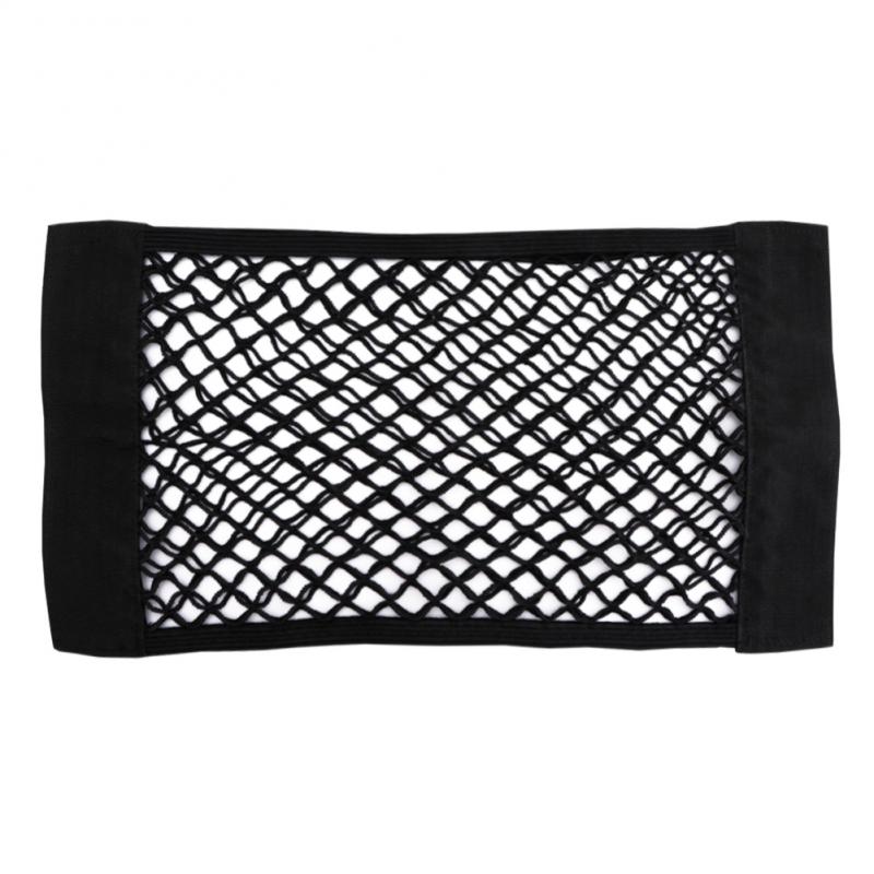 Bilinteriør net 1pc bil bagagerumssæderyg elastisk mesh net bilstyling opbevaringstaske lomme taske biltilbehør