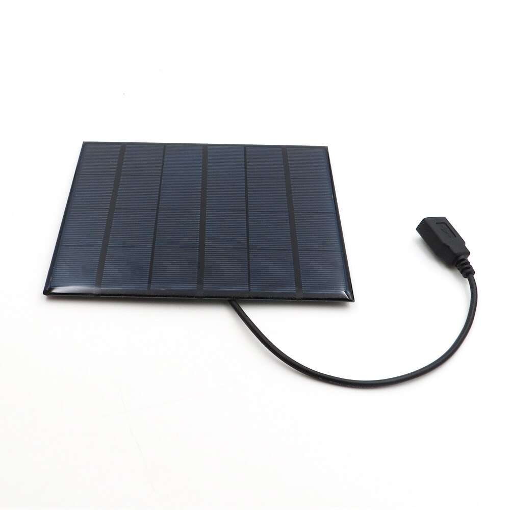 6V 3.5Watt Solar Panel Powerbank Charger Polycrystalline Solar Cell DIY Solar Charge Battery 5V USB output Solar Panel 6VDC