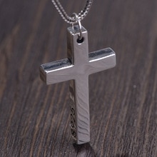 S925 Sterling Zilver Minimalistische Heldere Kruis Hanger Voor Wome Mannen Minnaar Puur Zilver Mode Christian Sieraden Ketting Accessoires