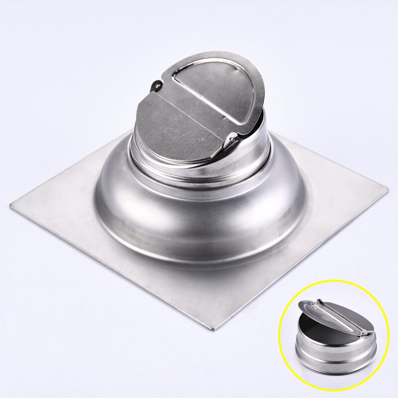15*15 Cm Afvoerputje Rvs Balkon Badkamer Douche Drain Cover Vierkante Anti-geur Afval Roosters Drains haar Zeef