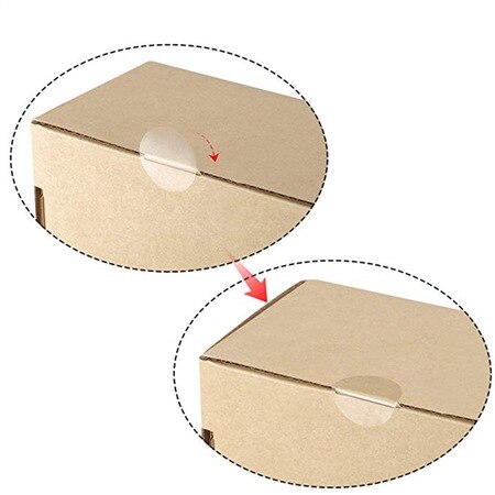 1000 pcs Envelope-Box Closure Transparent Sticker 3x3 cm 461464305