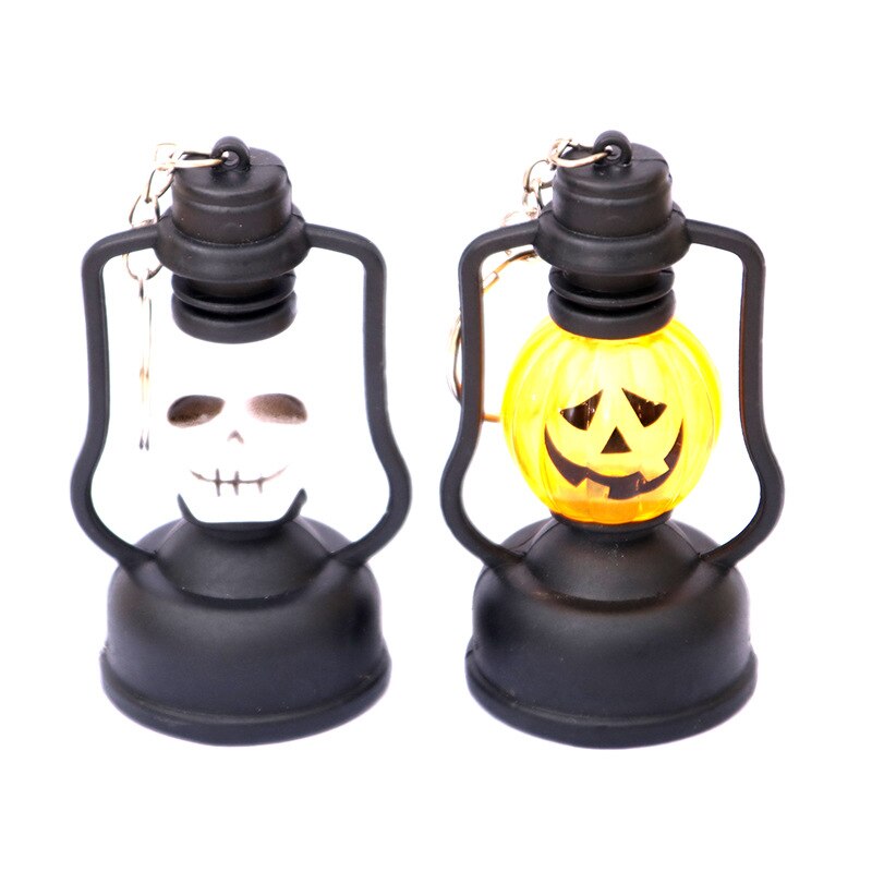 Halloween Jack-o'-Lantern, Plastic Mini-Oil Bar Decoration Nightlight Witch Lamp
