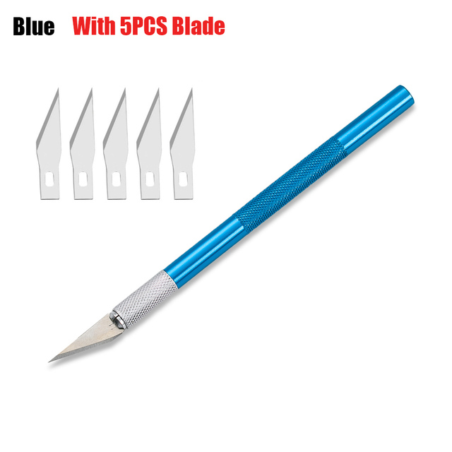 Metal Scalpel Knife Tools Art Cutting Tool Kit Cutting knife Non-Slip Blades Engraving Film Paper Cut Handicraft Carving Tools: F