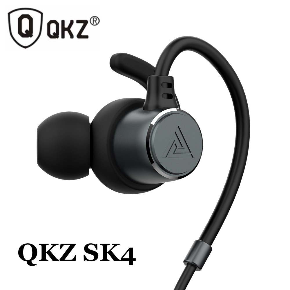 Originele Qkz SK4 Metalen Bedrade Oortelefoon Hifi Stereo Hoofdtelefoon Met Microfoon Super Bass Dual Drive Oordopjes Sport Headset Gamer