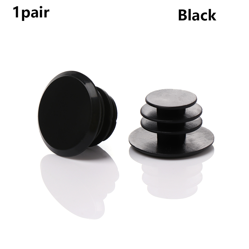1 paar Radfahren Griffe Griffe Kunststoff Kappen Fahrrad Lenker Grip End Plugs Rennrad Griffe Fahrrad Stopper Bikes teile: black