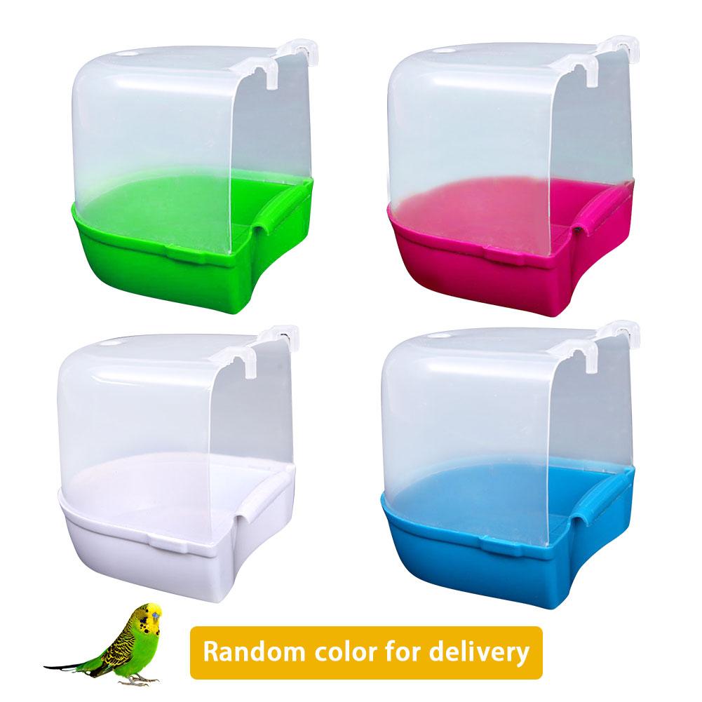 Bañera de agua para mascotas, jaula para pájaros, accesorio para baño, suministros de baño para aves, suministro para mascotas