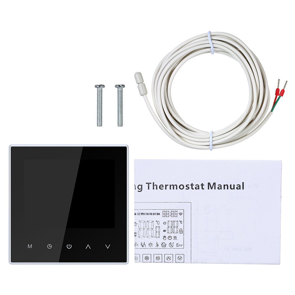 Termostat wifi golvvärme app styrtermostat för golvvärme 16a ac 100-250v programmerbar wifi-termostat