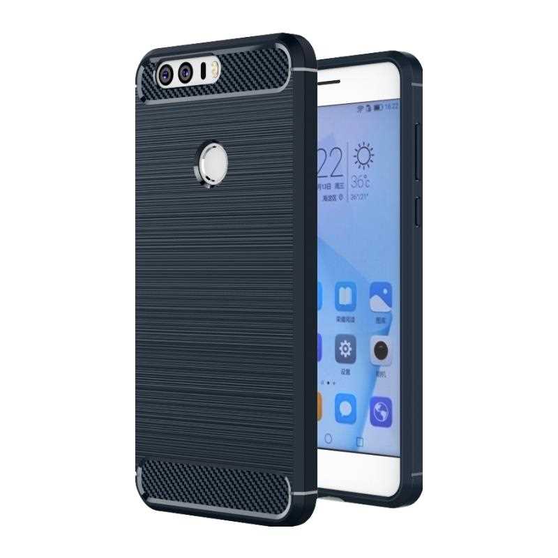 Joomer-funda de silicona blanda a prueba de golpes para Huawei Honor 8, funda para teléfono Huawei Honor 8 Lite: For Honor 8 Lite / Navy Blue