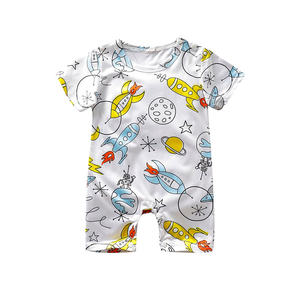 Baby Kleding Baby Baby Meisjes Jongens Cartoon Print Romper Jumpsuit Zomer Kleding Для Новорожденных: 12m