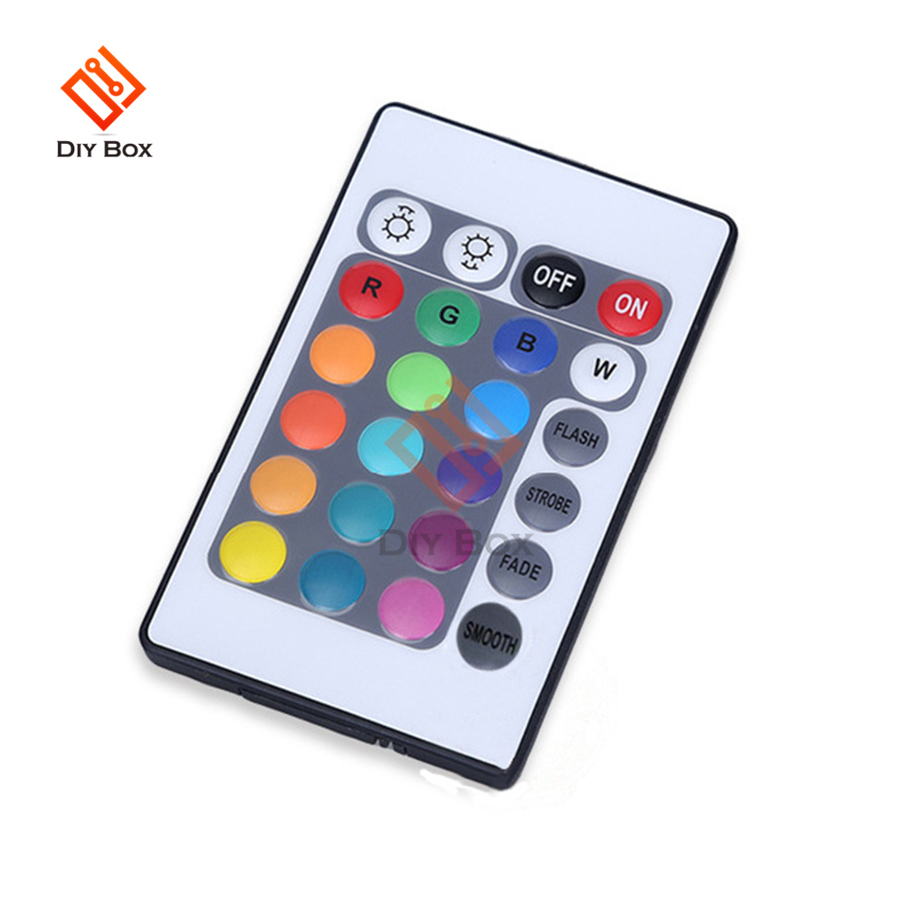 IR-Infrarot-Fernbedienung NUR für RGB-LED-Lampe der W28-Serie, 24-Tasten-IR-Extender-Beleuchtungssteuerung