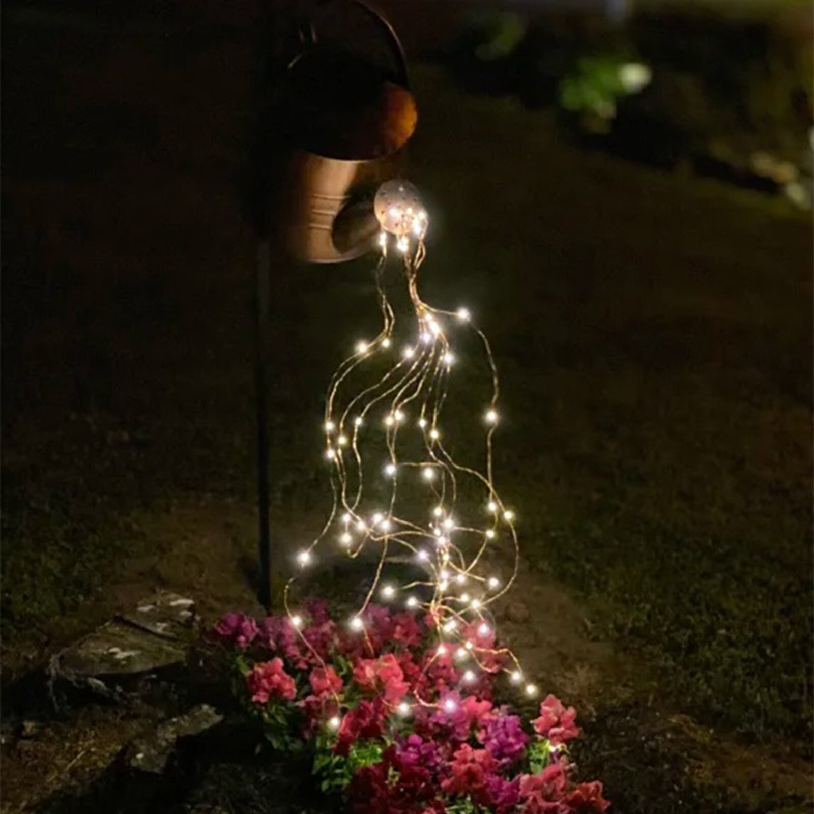 Led Star Douche Lamp Tuin Art Licht Gieter Lichten Solar Waterval Lights Outdoor Garden Decor Yard Romantische Sfeer