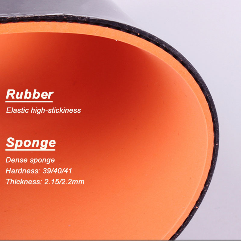 Tafeltennis Rubbers - Hoge Kleefkracht, Snelheid & Loop - Pimple-In met Dichte Spons