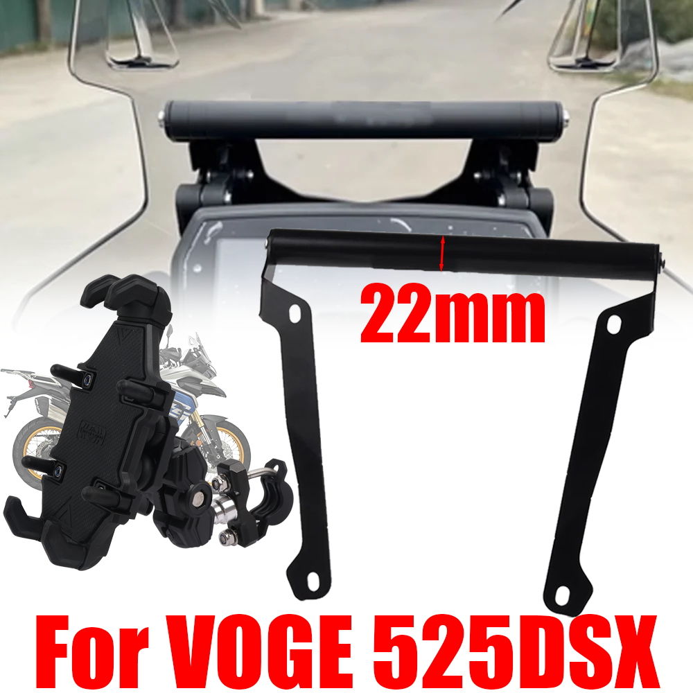 per VOGE Valico 525DSX DSX525 DS525X DSX 525 DSX DS X Accessori Supporto per telefono cellulare Supporto per piastra di navigazione GPS Staffa