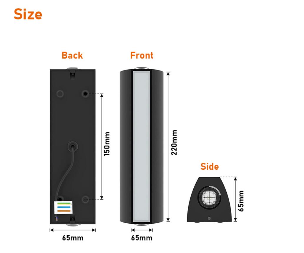 Outdoor Waterdichte Ip65 Wandlamp 12W Led Wandlamp Modern Indoor/Outdoor Decor Up Down Dual-Head Aluminium Wandlamp