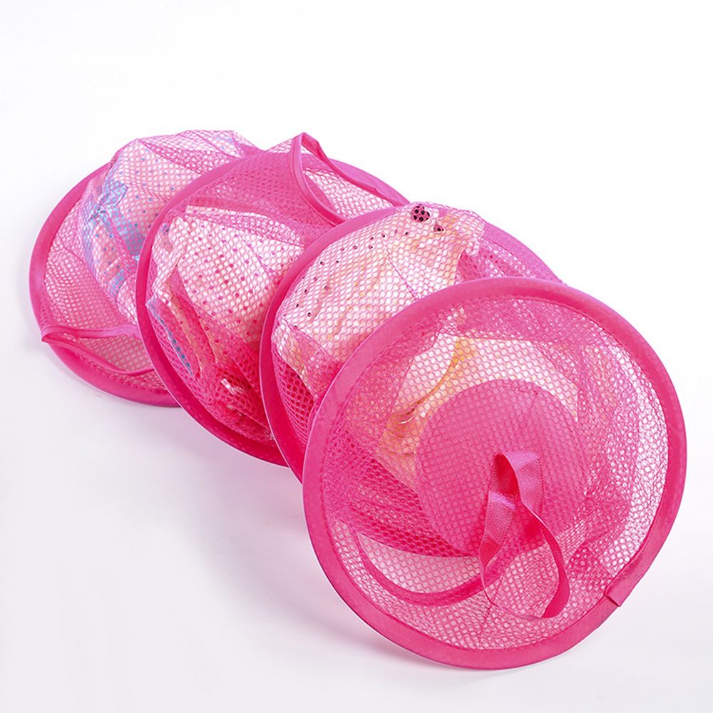 3 Lagen Ademend Opvouwbare Mand Badkamer Organizer Kledingkast Kast Doek Ondergoed Drogen Opslag Kooi Opknoping Netto Zak
