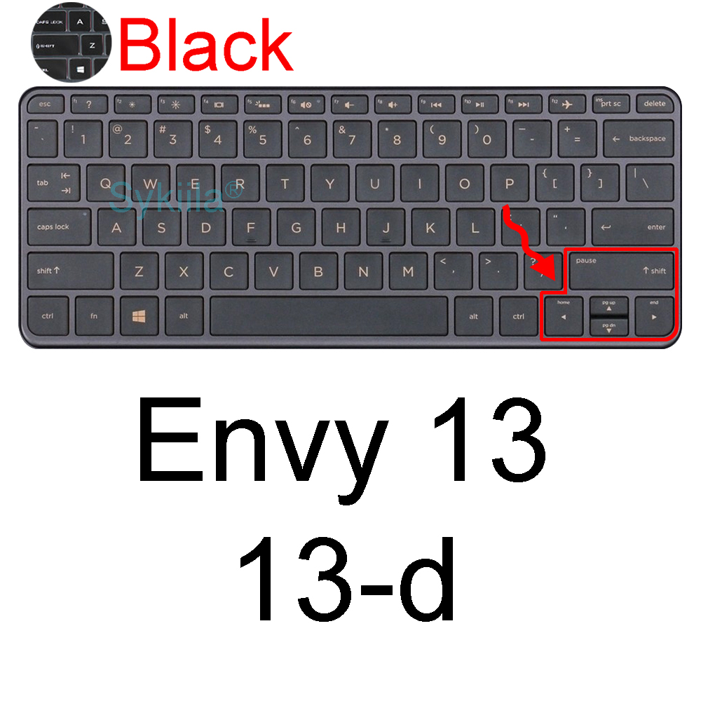 Housse de clavier pour HP ENVY 13 13-BF 13-AY 13-AR 13-BA X360 13-BD 13-AG 13-AH 13-AQ 13-M 13-D, étui de protection en Silicone 13.3: WHITE
