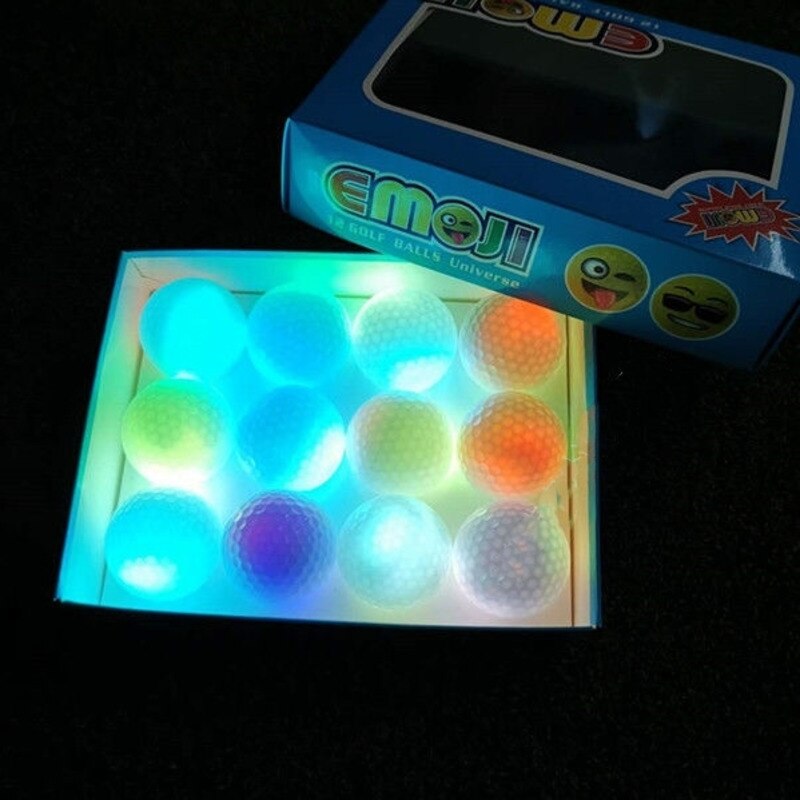 Waterproof Led Golf Ball 5 pcs/pack for Night Training High Hardness Material for Golf Practice Balls The Newest