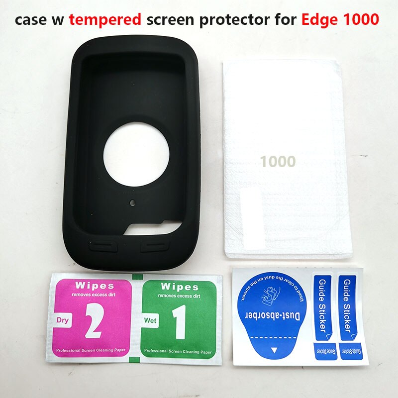 Edge 1000-funda protectora de goma para ordenador de bicicleta, Protector de pantalla para Garmin Edge 1000, GPS