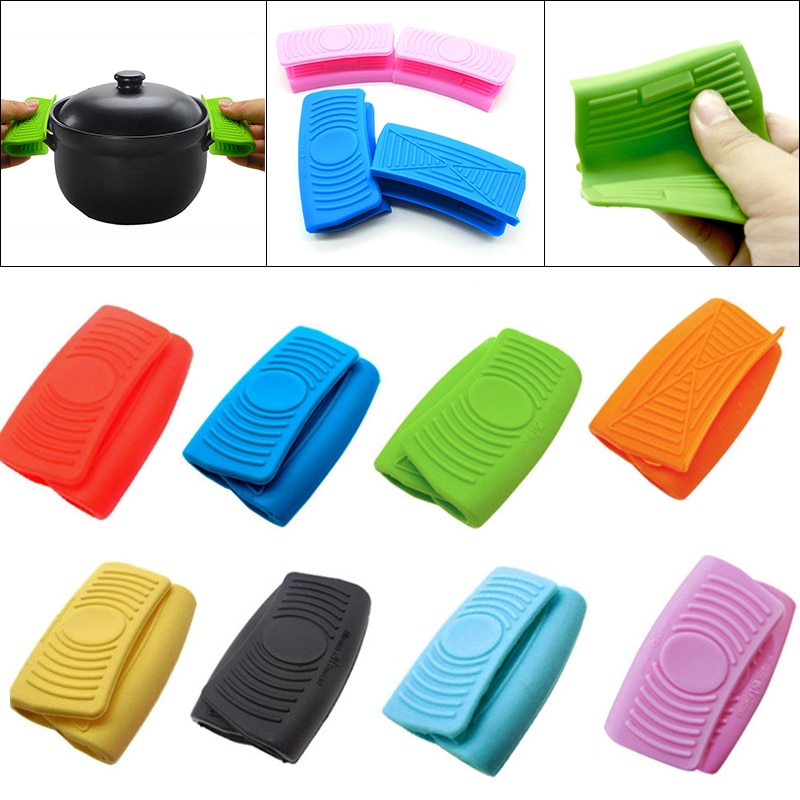 Draagbare 1 Paar Siliconen Oven Mini Handschoenen Heatproof Anti-Brandwonden Handschoenen Voor Koken Klem Pot Houders Potholders