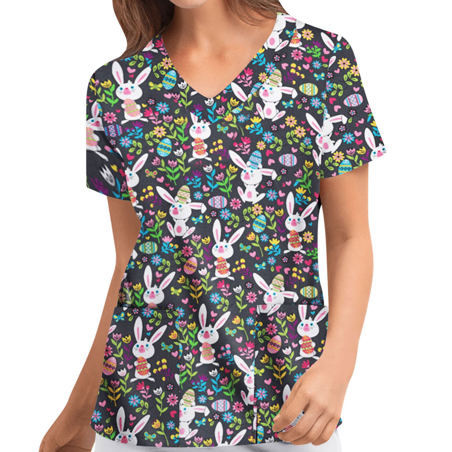 ANALUKE  Nursing Casual Short Sleeve T-shirt
