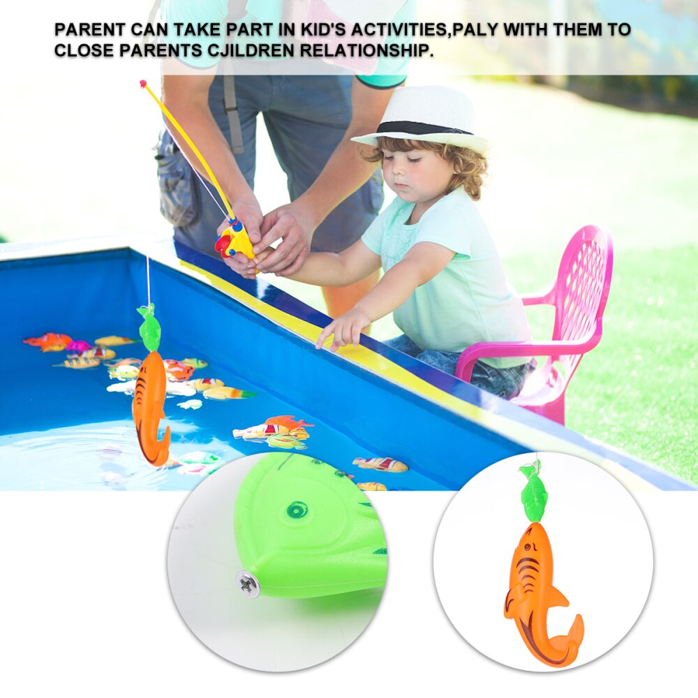 1 impostato di Pesce Giocattolo Creativo Durevole Educativi Giocattolo di Pesca di Pesce Giocattolo impostato Giocattolo per I Bambini I Bambini