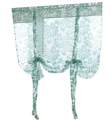 Beautiful Floral Tassels Voile Curtain Swags All Colours Pelmet Valance Net Curtains Voile Swag