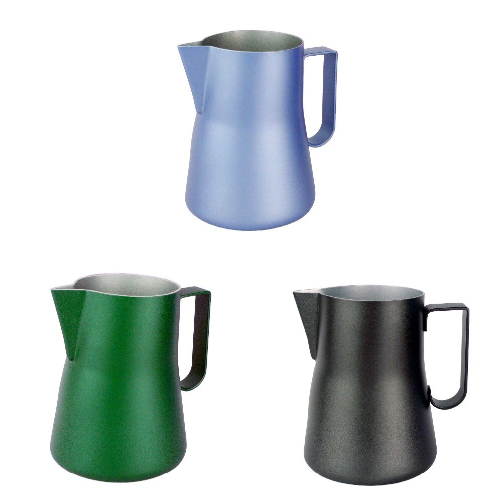 Mælkeskummende kande mælkeboble kop kaffe latte kande espresso kaffe kande trække blomster kop rustfrit stål kaffestel