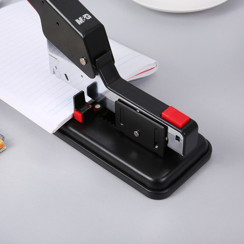M&G ABS92771 heavy thick stapler metal labor force office binding machine can be set 100 pages / 200 pages