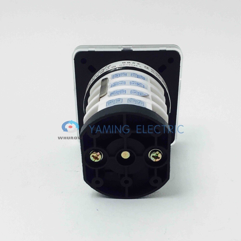 YMZ12-25 Electrical changeover cam rotary selector operation main switch manual transfer switch 25A 4 Pole 7 position