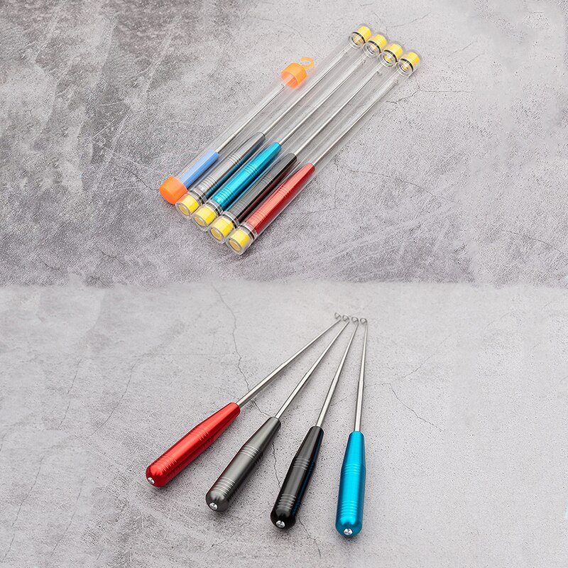 Fishing Hook Remover Stainless Steel Hook Detacher Removal Fishhook Disgorger with Aluminum Handle Fishing Tackle Tool