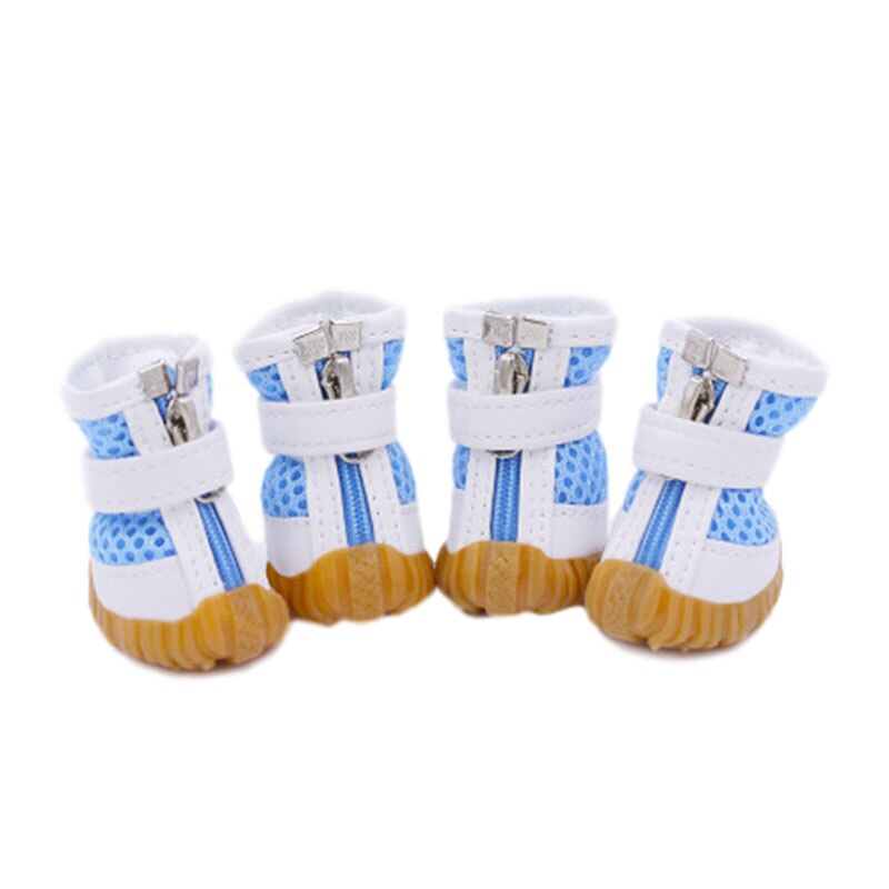Dog Shoes for Small Dogs Breathable Mesh Dog Boots Anti Slip Dog Sports Shoes Soft Chihuahua Small Medium Dogs Pet Accessories: Blue / XXL
