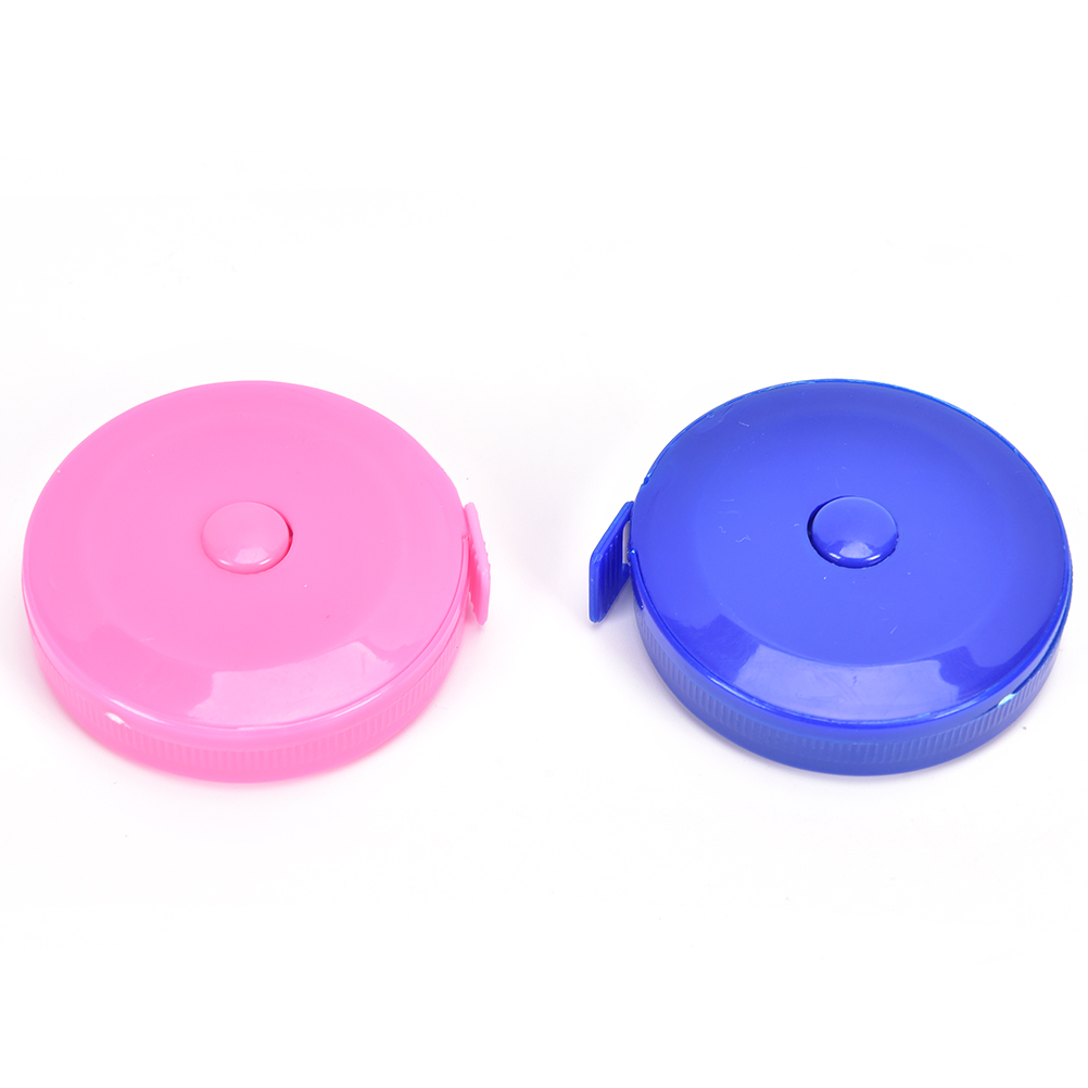 2Pc soft Mini Measuring Tape Measure Retractable Metric Belt Portable Ruler Centimeter Inch Children Height Ruler 1.5m 60 inch