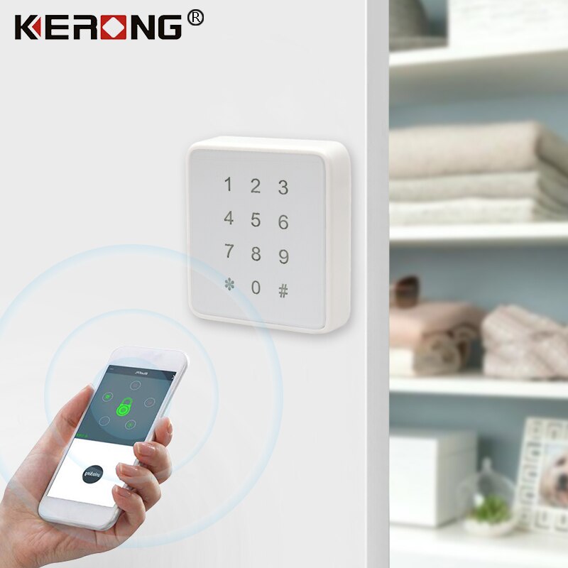 Kerong Rohs Security Draadloze Digitale Combinatie Toetsenbord Wachtwoord Baby Kast En Pakket Lockerslot: White
