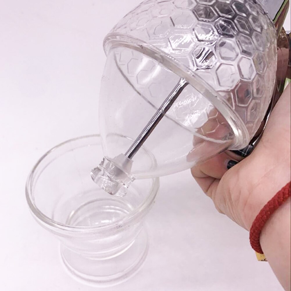 Syrup Dispenser Portable Storage Pot Jar Container Cup Holder Acrylic Drip Kettle Squeeze Bottle Honey Juice Dispenser