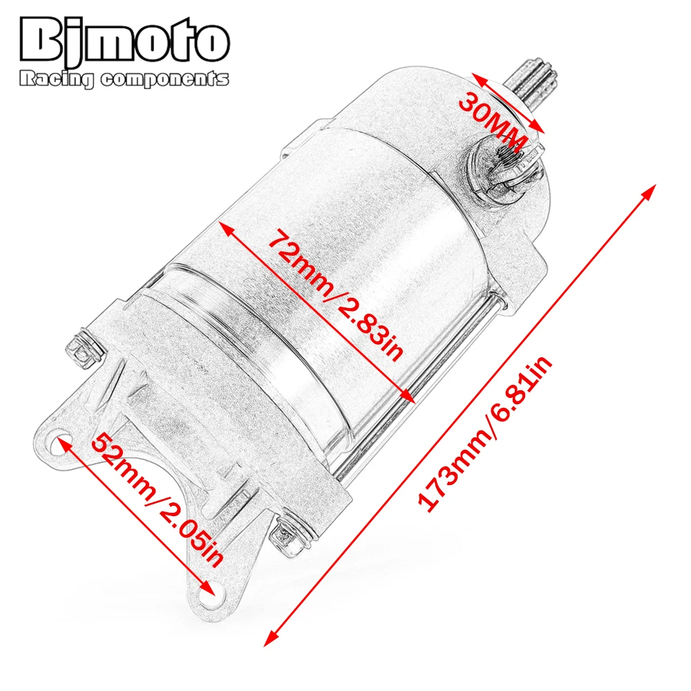 Starter Motor For Yamaha YZF-R1 YZF R1 2000-2003 YZFR1 5PW-81890-02 5PW-81890-01 5PW-81890-00 5JJ-81890-00
