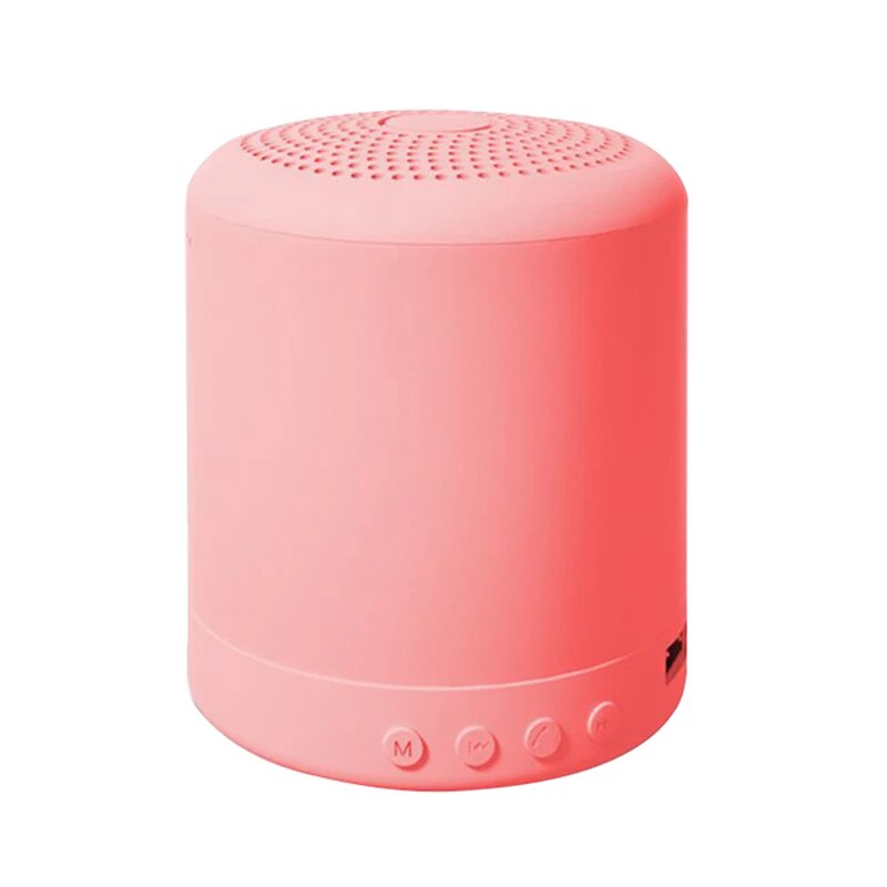 Wireless Loudspeaker Portable Column Speaker Stereo Mini Music Outdoor Waterproof: pink