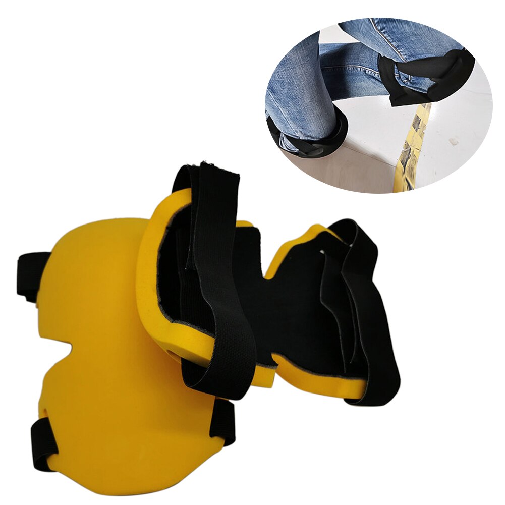 1 Pair Construction Safety Adjustable Labor Protection Ergonomic Comfortable Large Surface High Density Knee Pad Reduce Fatigue