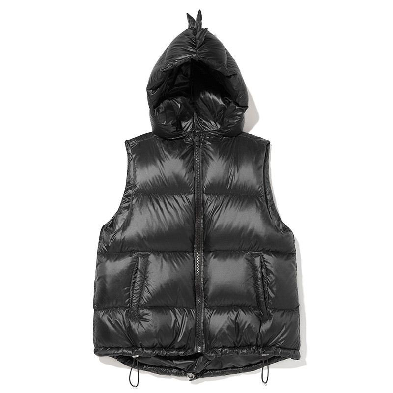 Kukukids Kids Winter Down Vest Dinosaur Stylish Keep Warm Top Boys Girls Brand Clothes Thicken Waistcoat: as  shown1 / 98-104