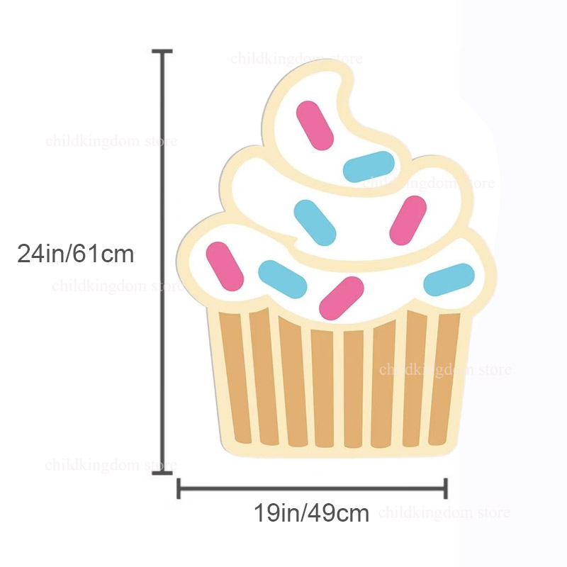 Ijs Donut Cutouts Kt Board Ijs Baby Shower Meisjes 1e Verjaardagsfeestje Achtergronden Achtergrond Foto Rekwisieten Decoratie: Licht Geel