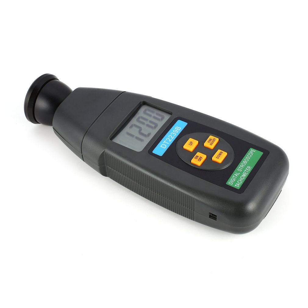 DT2240B Digital LCD Non-Contact Flash Stroboscope Tachometer Photoelectric Revolution Meter Speedometer Tester 60~19999RPM