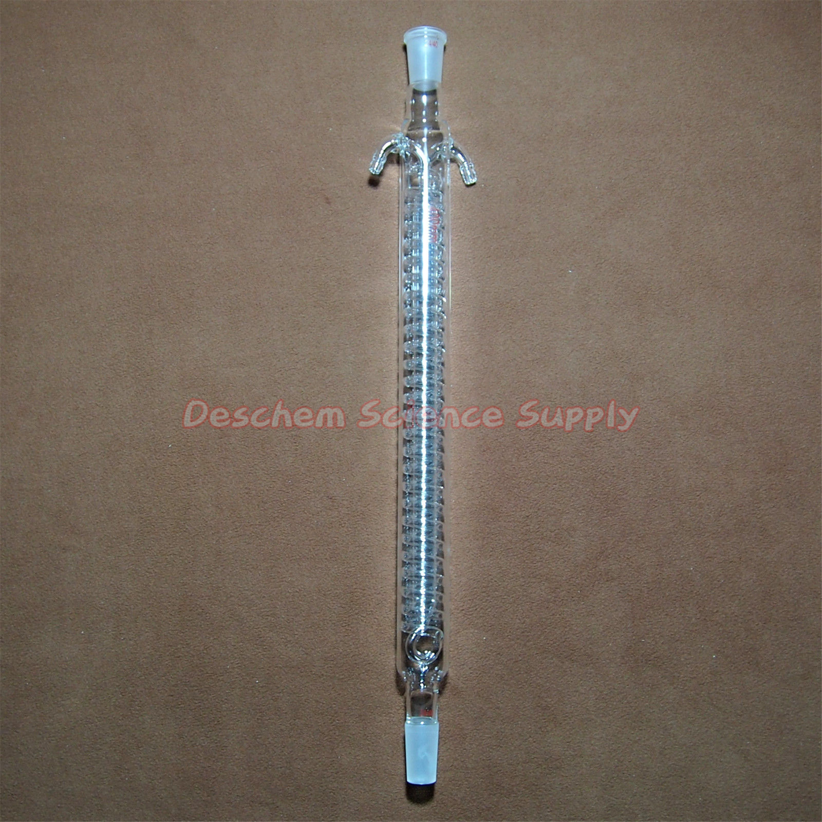 400mm,24/40,Coil Reflux condenser,Jacket 40cm,Borosilicate Laboratory Glassware