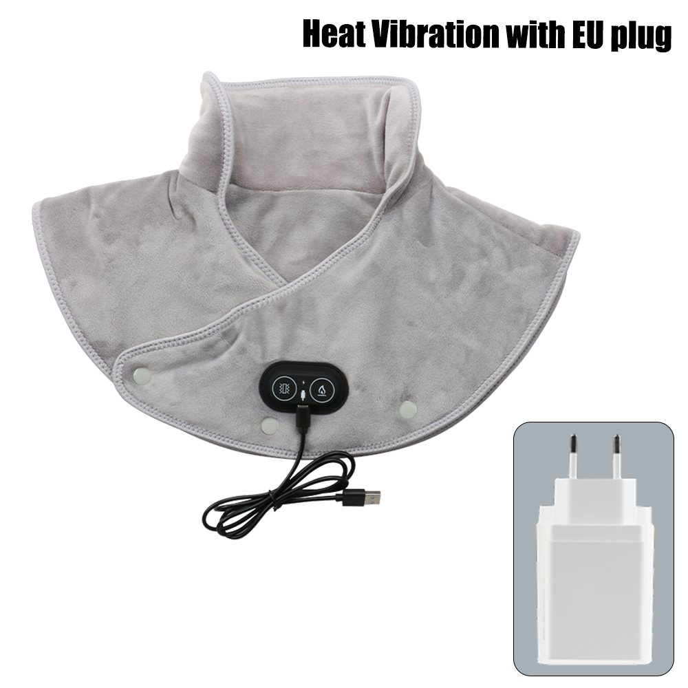 Elektrische verwarming Sjaal Verwarmd kussen voor nek Schouder Ruggewricht Spierpijn Ontspannen Verlicht warm kompres Temperatuurregelaar: MULTI